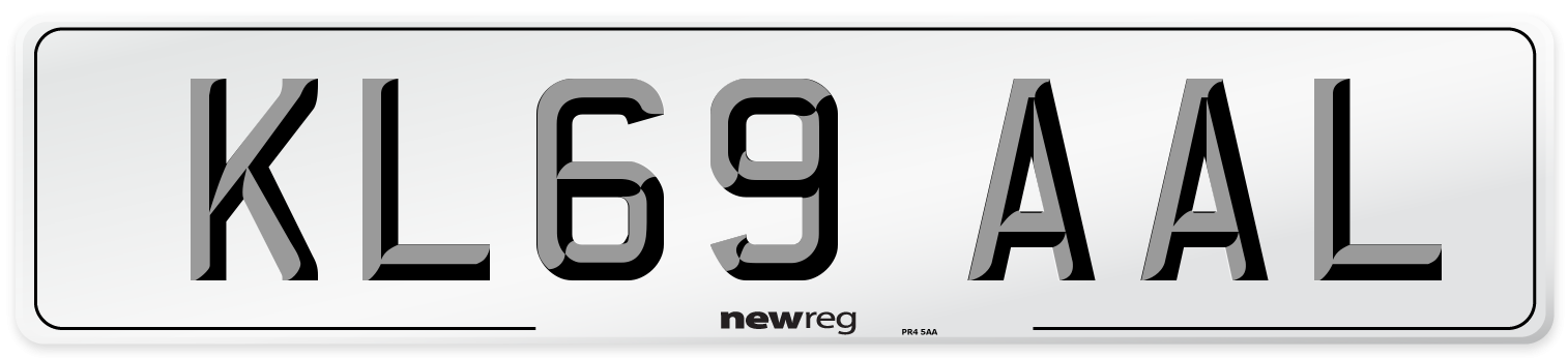 KL69 AAL Number Plate from New Reg